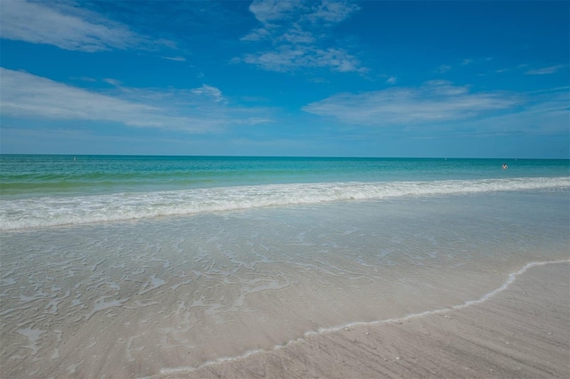 water view with a view of the beach