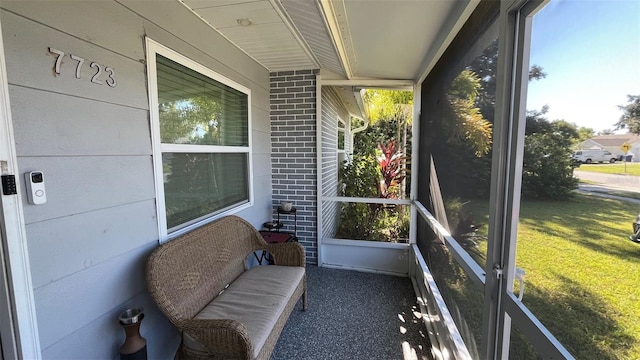 sunroom featuring plenty of natural light