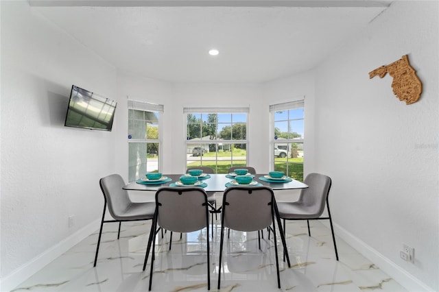 view of dining room