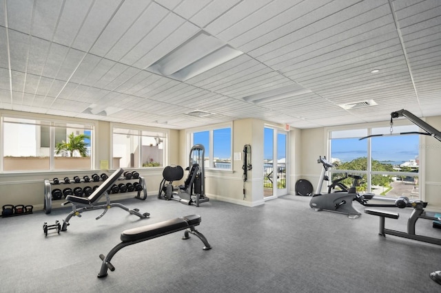 view of exercise room