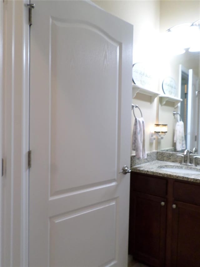 bathroom featuring vanity