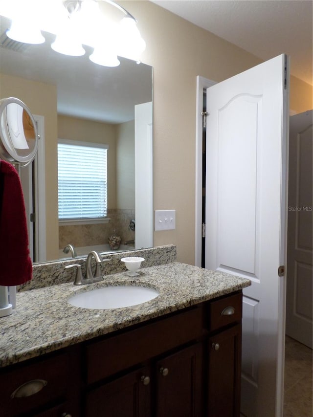 bathroom with vanity