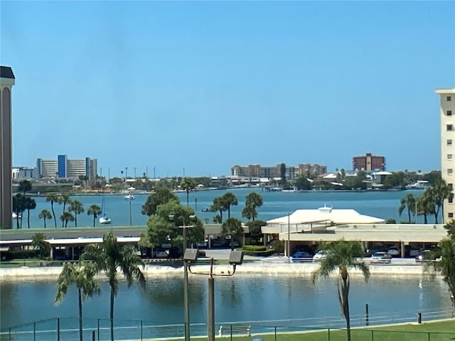 view of water feature