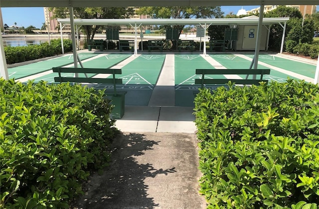 view of tennis court