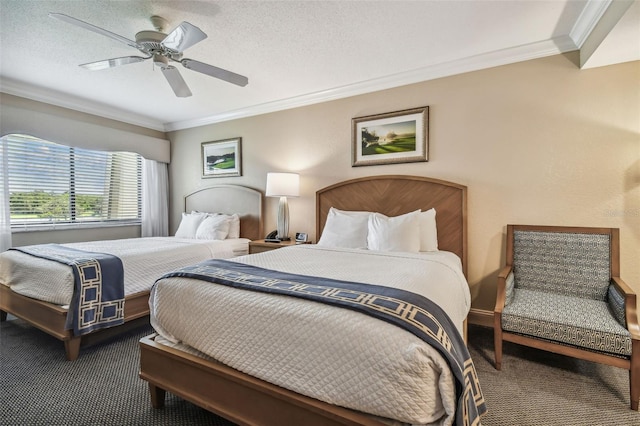 36750 US Highway 19 N Unit 04308, Palm Harbor, FL 34684 - bedroom with a ceiling fan, carpet floors, and crown molding