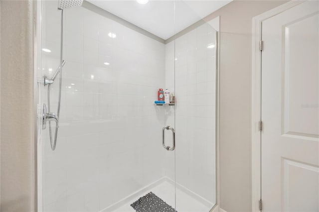 bathroom with walk in shower