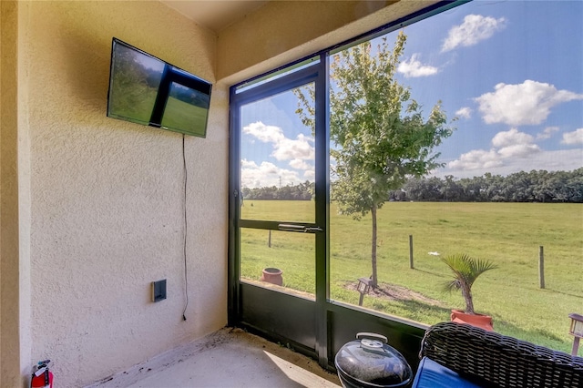 view of sunroom / solarium