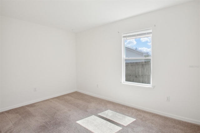 view of carpeted empty room