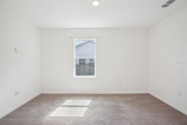 view of carpeted empty room