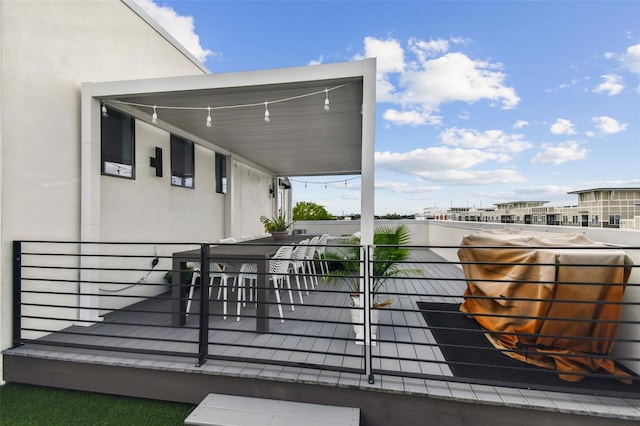 view of wooden terrace