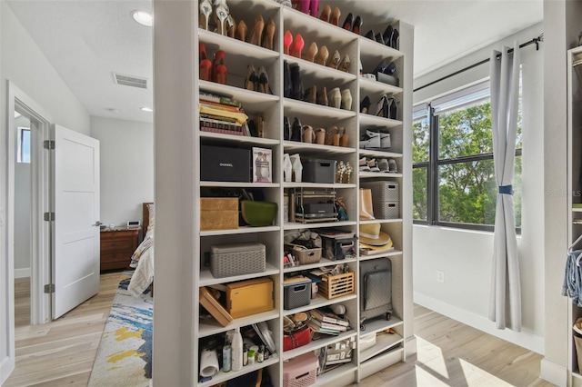 interior space featuring light hardwood / wood-style floors