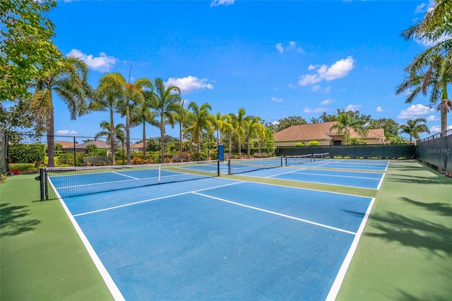 view of sport court featuring basketball court