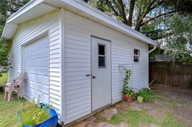 view of outbuilding