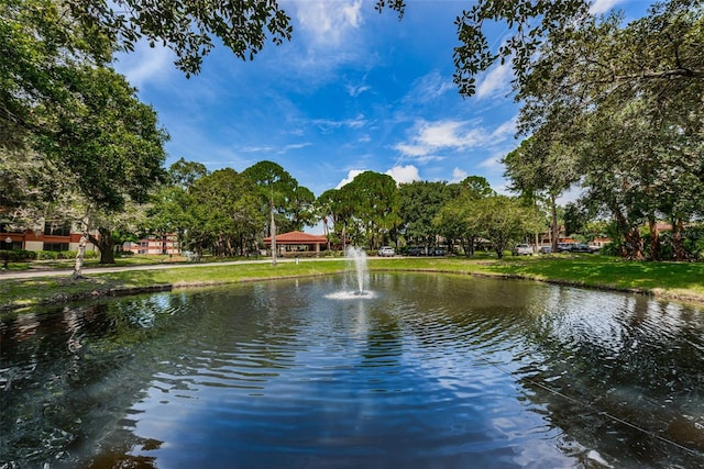 view of water feature