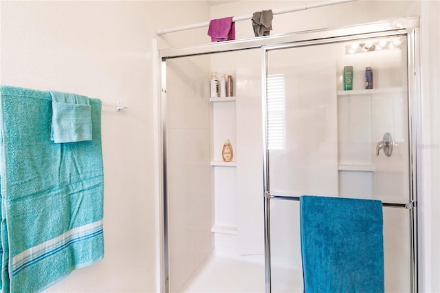 bathroom with an enclosed shower