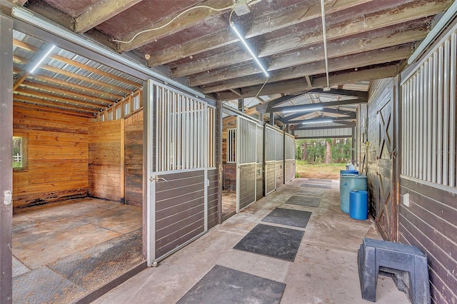 view of horse barn