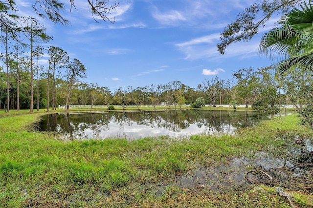 view of water feature