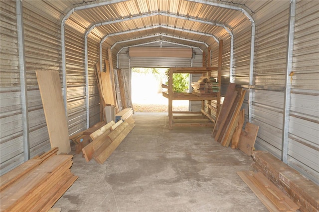 view of car parking with a carport