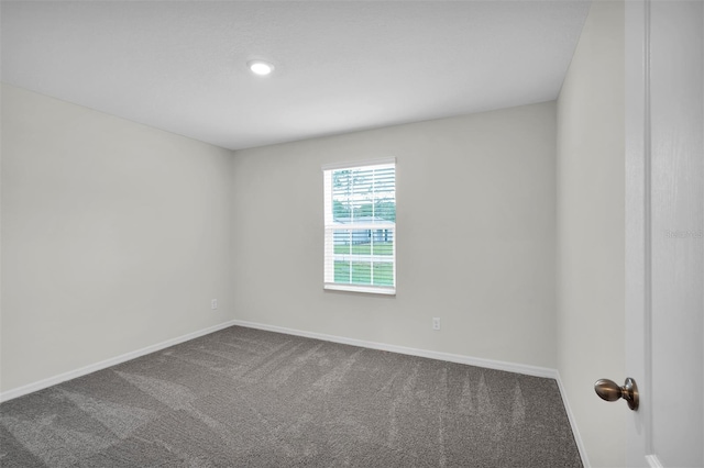 unfurnished room with carpet floors