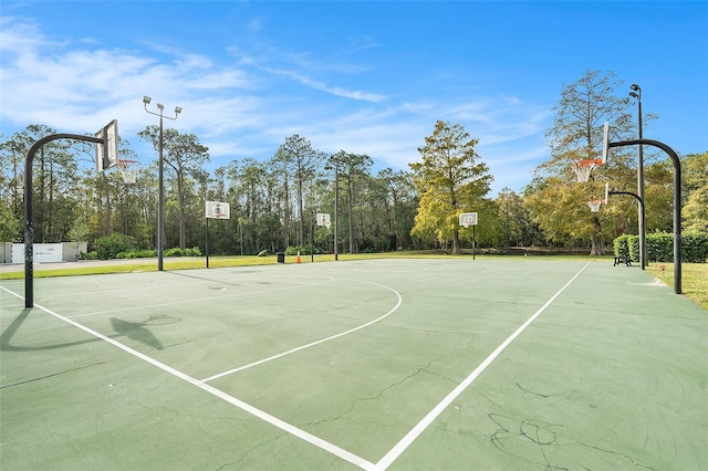 view of sport court