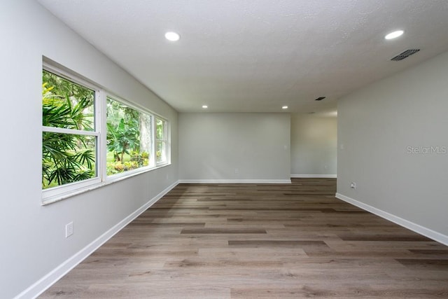 empty room featuring light hardwood / wood-style flooring