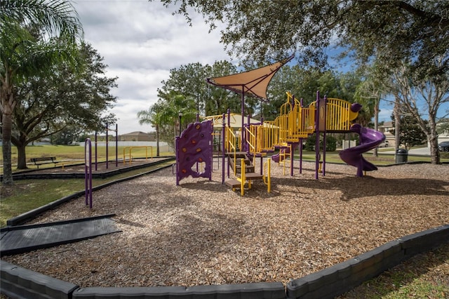 view of jungle gym