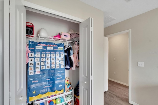 view of closet