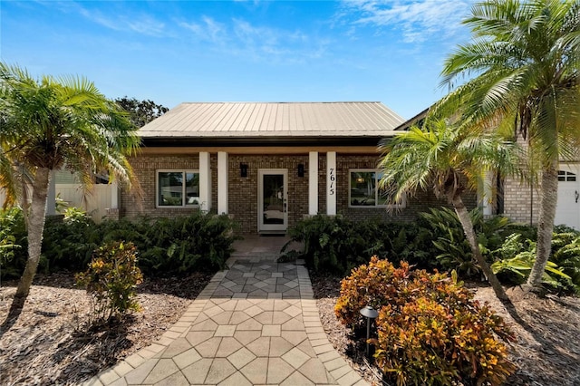 view of front of home with a porch