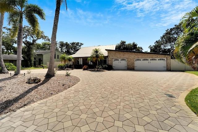 ranch-style house with a garage