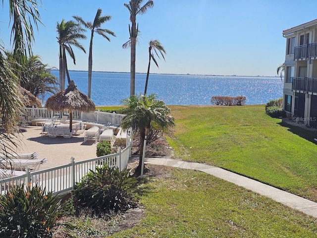 view of water feature