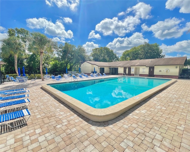 view of pool with a patio