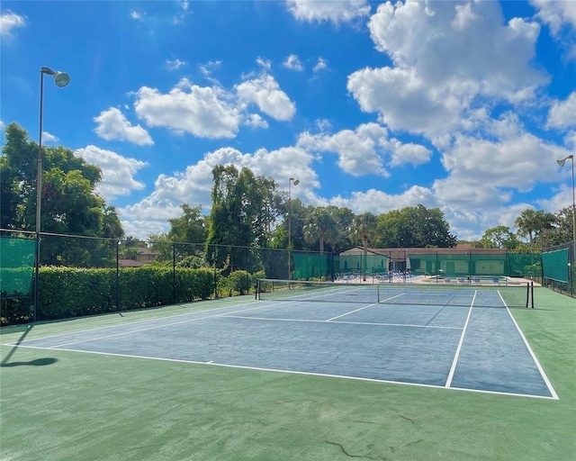 view of sport court