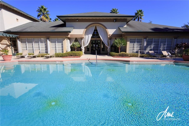 view of pool with a patio area