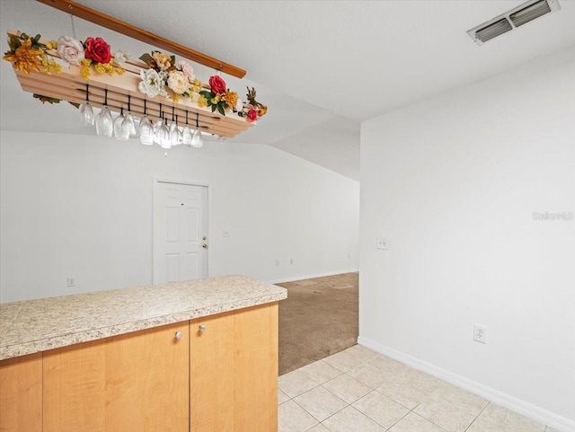 interior space with lofted ceiling