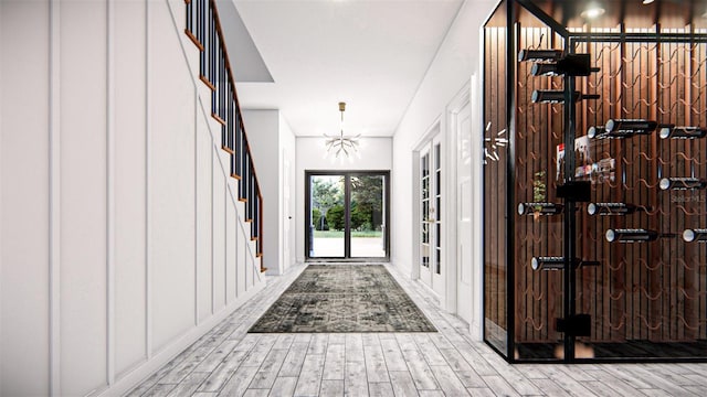 interior space featuring wood-type flooring