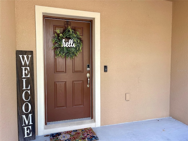 view of property entrance