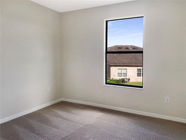 view of carpeted empty room