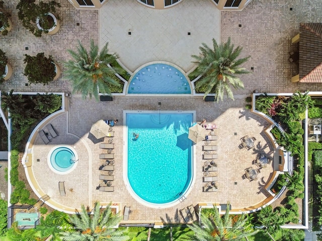 birds eye view of property