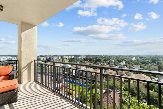 view of balcony