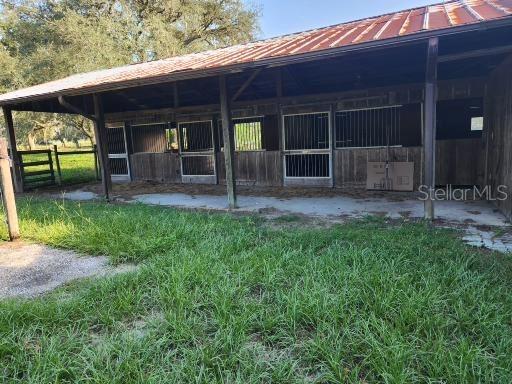 view of stable