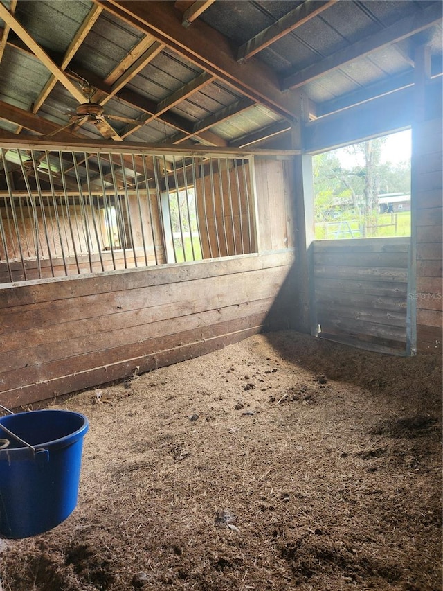 view of horse barn