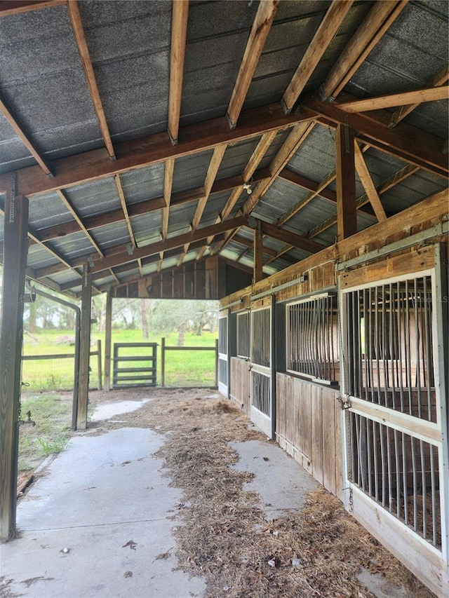 view of stable