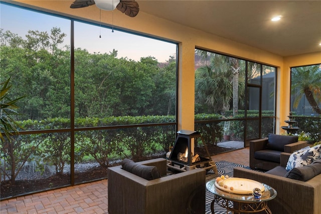 view of sunroom / solarium