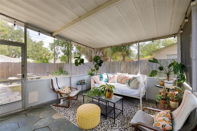 view of sunroom / solarium