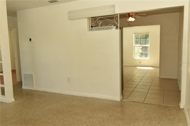 interior space with tile patterned floors