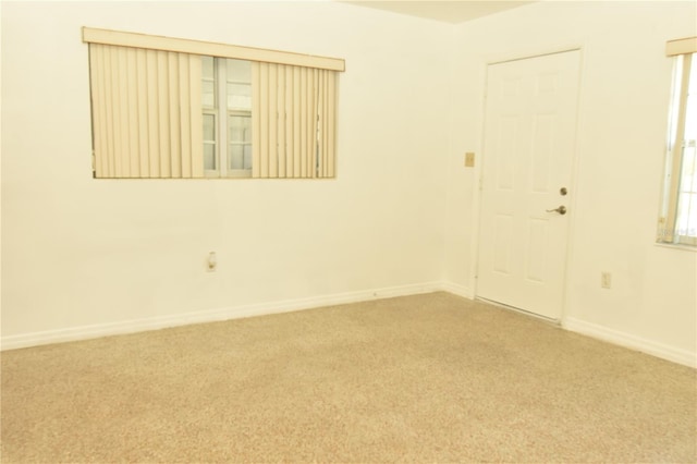 view of carpeted empty room