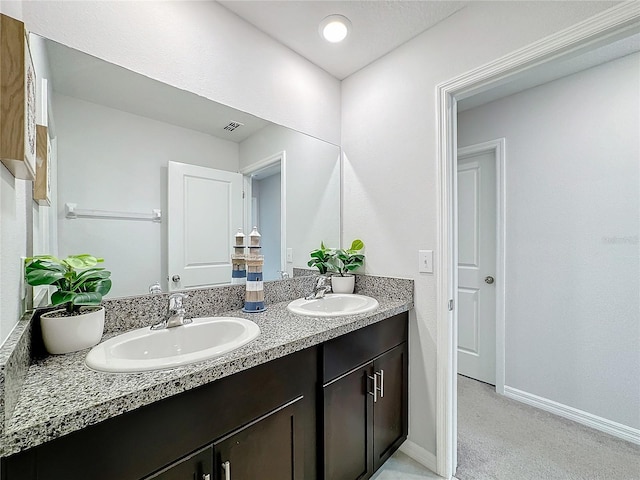 bathroom featuring vanity