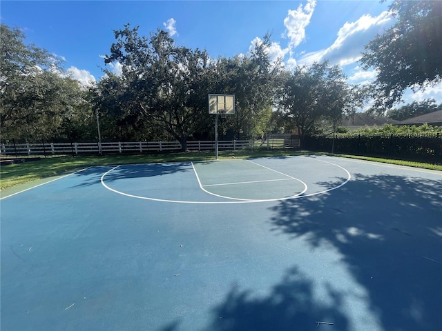 view of sport court