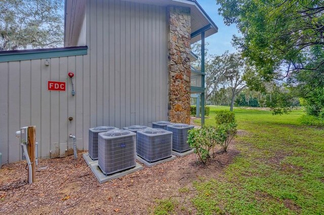 exterior space featuring central AC unit