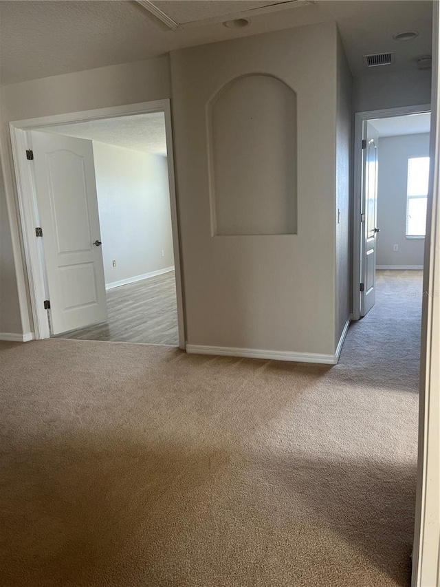 spare room featuring carpet floors